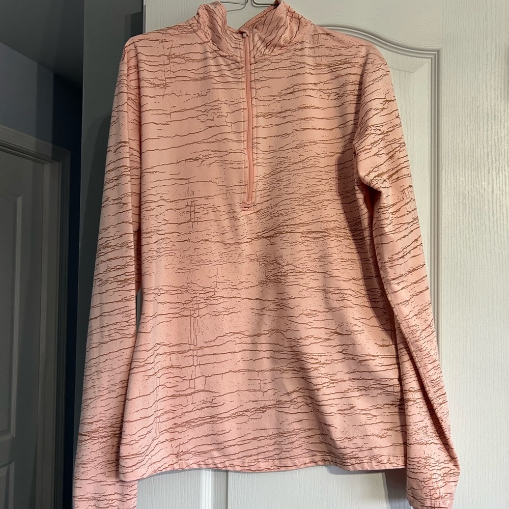 Women’s Nike Pro Quarter-zip pink pullover